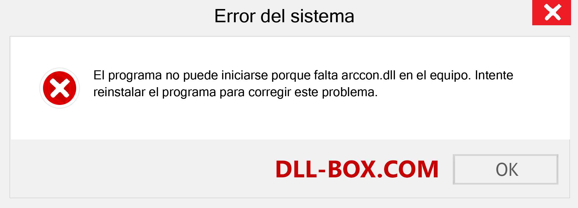 ¿Falta el archivo arccon.dll ?. Descargar para Windows 7, 8, 10 - Corregir arccon dll Missing Error en Windows, fotos, imágenes