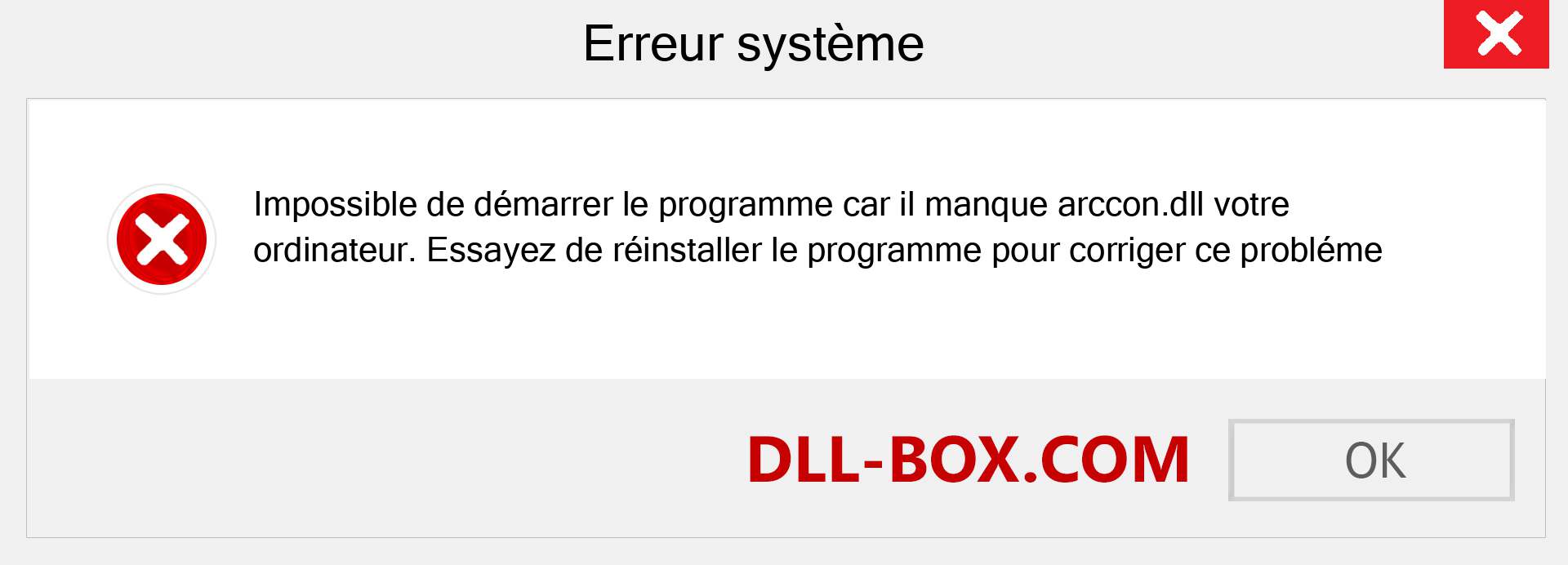 Le fichier arccon.dll est manquant ?. Télécharger pour Windows 7, 8, 10 - Correction de l'erreur manquante arccon dll sur Windows, photos, images